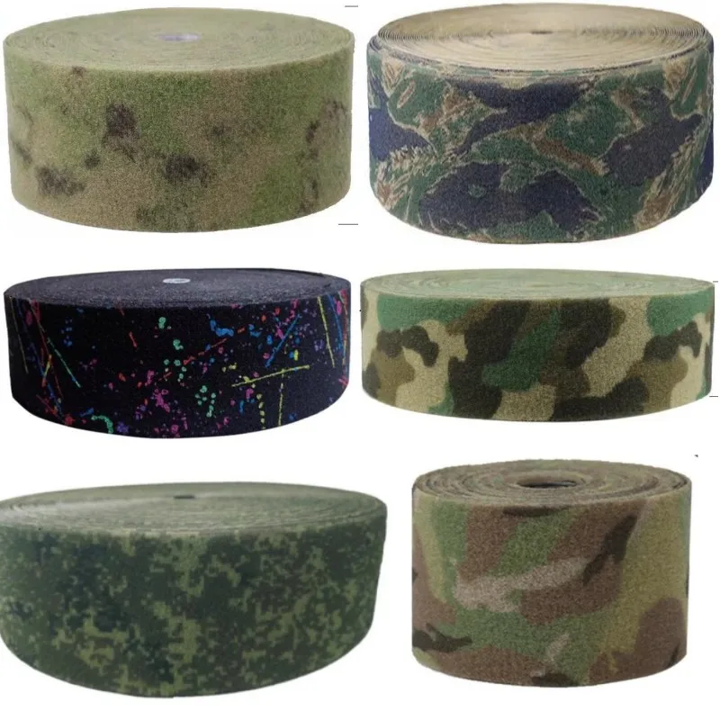 10cm Wide MC MCTP MCBK EMR Wool Face Strong Adhesive Nylon With Camouflage Ring Webbing