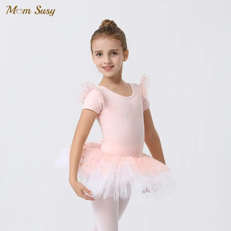 Baby Girl Princess Fly Sleeve Tulle Dress Child Puffy Ballet Dress Black Pink Purple Party Pageant Dance Baby Clothes 3-12Y