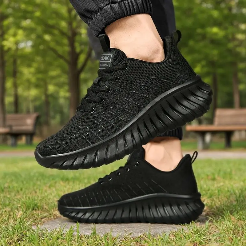 

Simple men's daily leisure sports men's shoes fashion mesh lightweight breathable men's outdoor running shoes