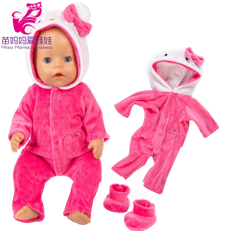 Tenue Mouton BABY Born – Grenouillère Avec Capuche Et Oreilles, Douce Et Facile à Enfiler !