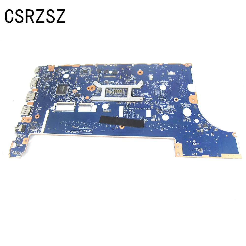 Imagem -02 - Placa-mãe para Laptop Lenovo Thinkpad E490 E590 E590 I58265u Cpu Fe490 Fe590 Fe480 Nm-b911 Testado ok