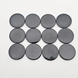 fashion NEW good Natural gem stone black agate Double flat round cabochon 25MM 12PC Ring Earring DIY necklace Accessories