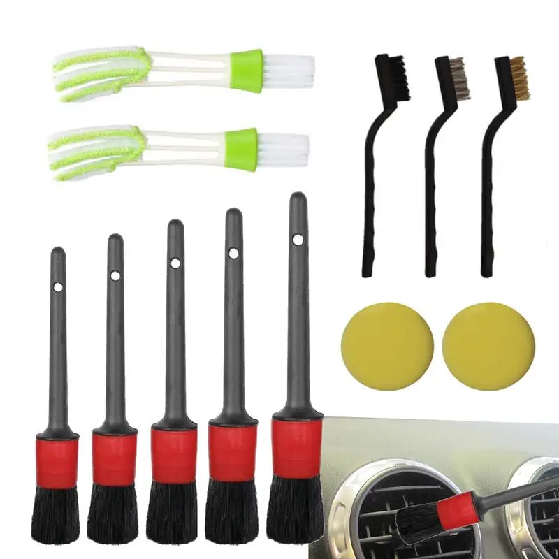 

Car Detailing Brushes Set vehicle vent cleaner brush automobile interior dashboard detailing brush automotive Detail Duster Kit