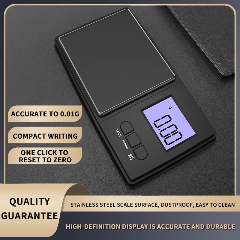 Jewelry Scales Weight Diamond Balance Kitchen Weighing Digital Pocket Mini Scale Bathroom 0.01g 500g 1000g