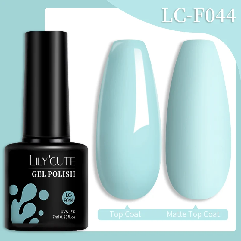 LILYCUTE 7 ml bunter Gel-Nagellack, langlebig, für Maniküre, semi-permanente Basis, Decklack, Nagelkunst, UV-Gel-Lack