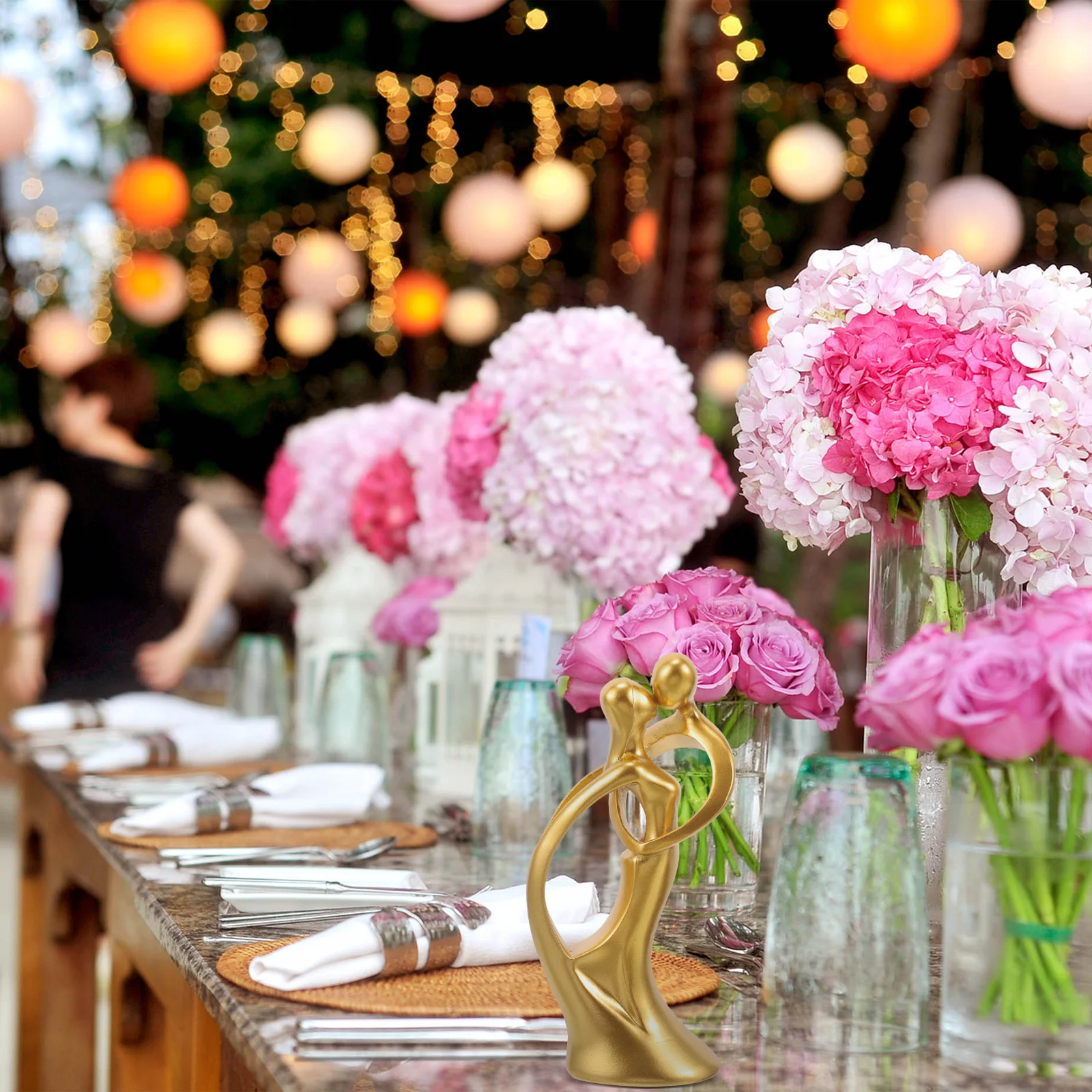 

Couple Sculpture Resin Craft Abstract Lover Hug Kiss Statue Decoration Wedding Home Bedroom Desktop Ornament Modern Shelf Decor