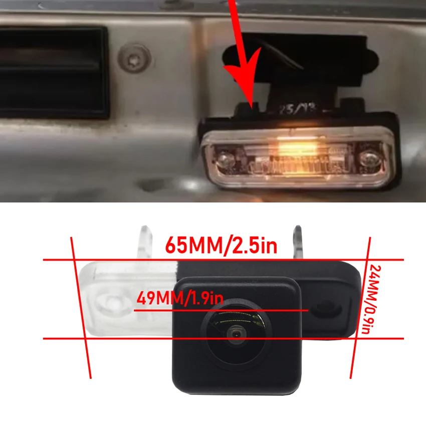 Car Rear View Camera HD CCD Night Vision Backup Reverse Parking Camera For Mercedes Benz E-Class W211 2003~2008 2009 Accessories