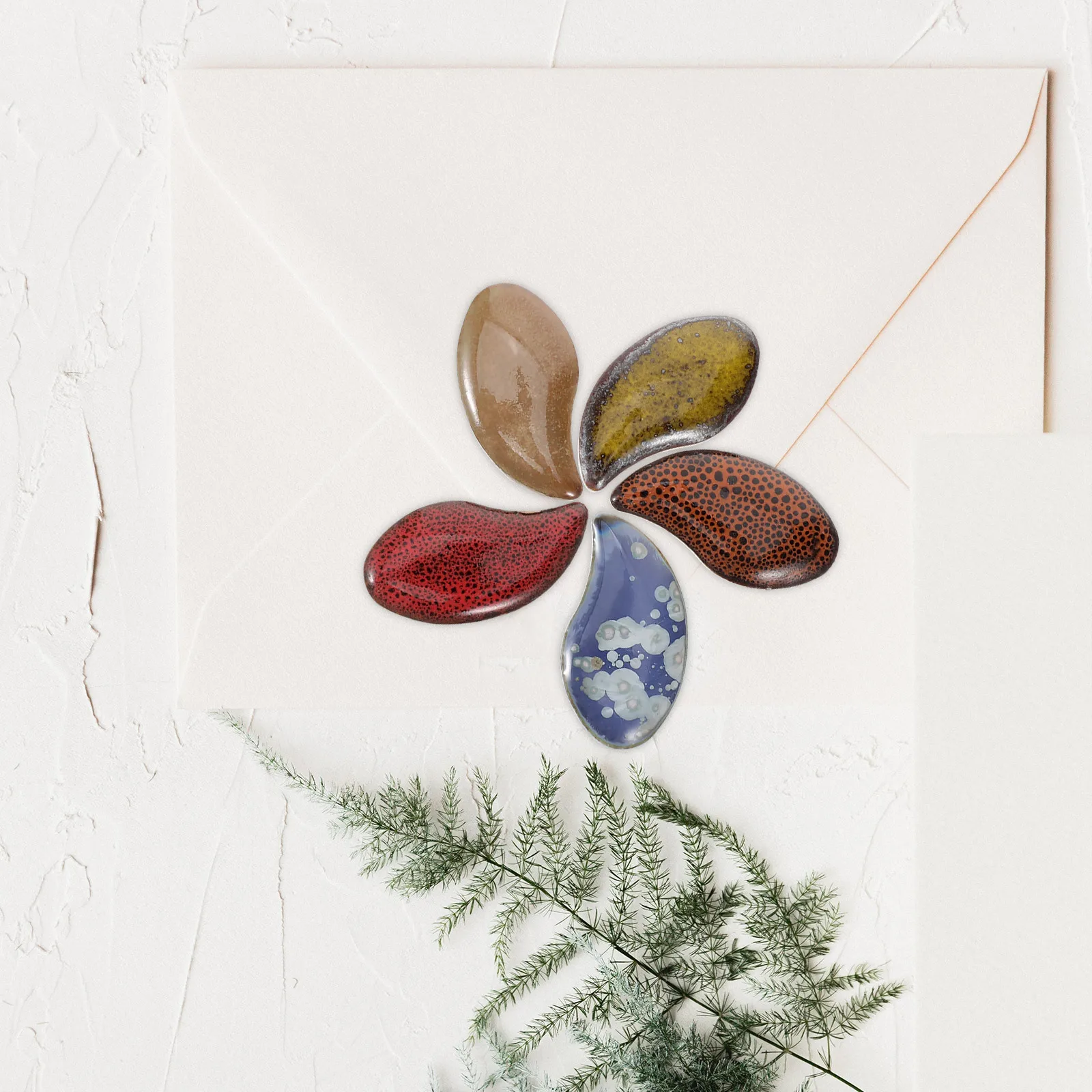 

1Pack Vibrant Ceramic Craft Tiles Durable Flat Back Pieces for DIY Mosaic Art Projects Photo Frame Card Vase Decoration