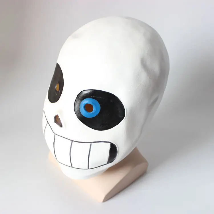 เกมUndertale Sans Papyrusคอสเพลย์หน้ากากฮาโลวีนLatexหมวกกันน็อกผู้ใหญ่Unisex Headwearหน้ากากปาร์ตี้Carnival Masquerade Props