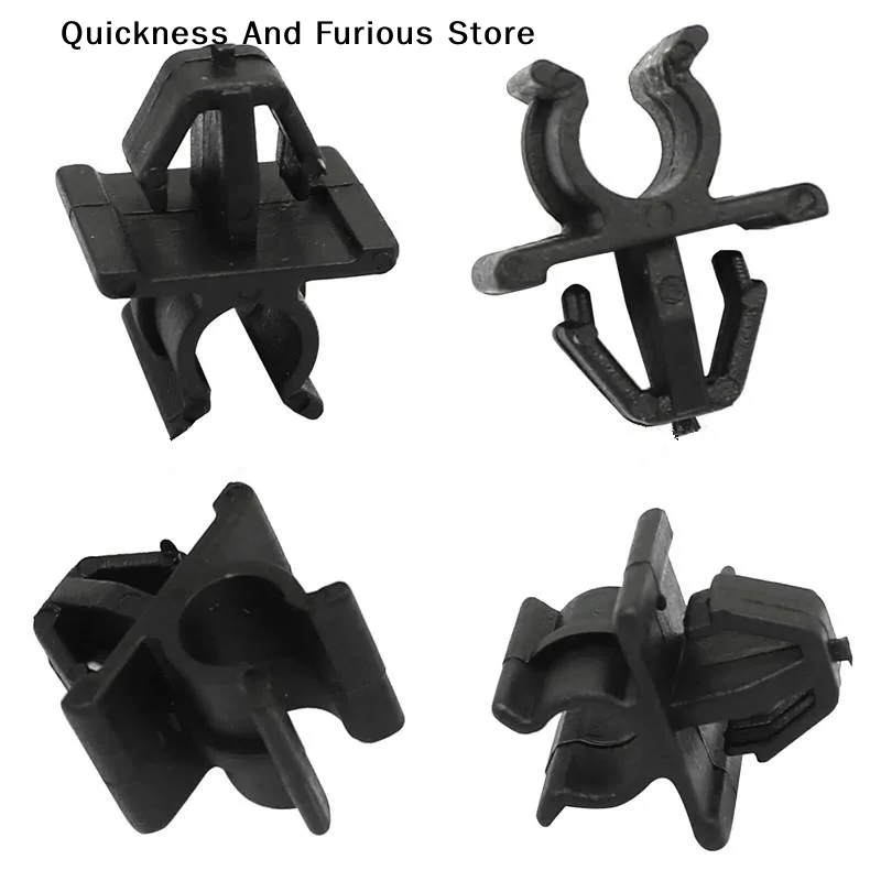 【MO】For Car Fastener Hood Bonnet Prop Rod Support Clip Nylon Plastic Retainer For Auto Fastener Clip 10 Pcs