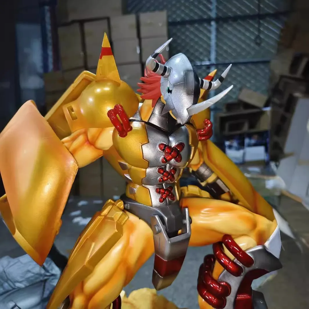 38cm nouvelle Digimon Anime Figure Greymon périmètre PVC modèle scène Statue décoration de bureau ornements enfants cadeaux d'anniversaire jouets