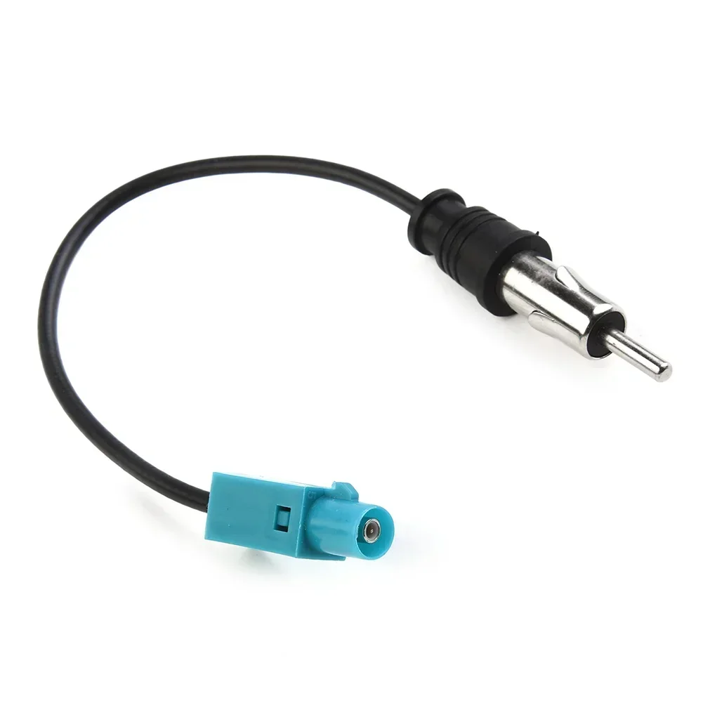 Adaptador de antena de rádio para carro, 15cm, plugue fakra z para plugue din para antena fm am, conversor de áudio para carro, unidade principal estéreo, antena de rádio