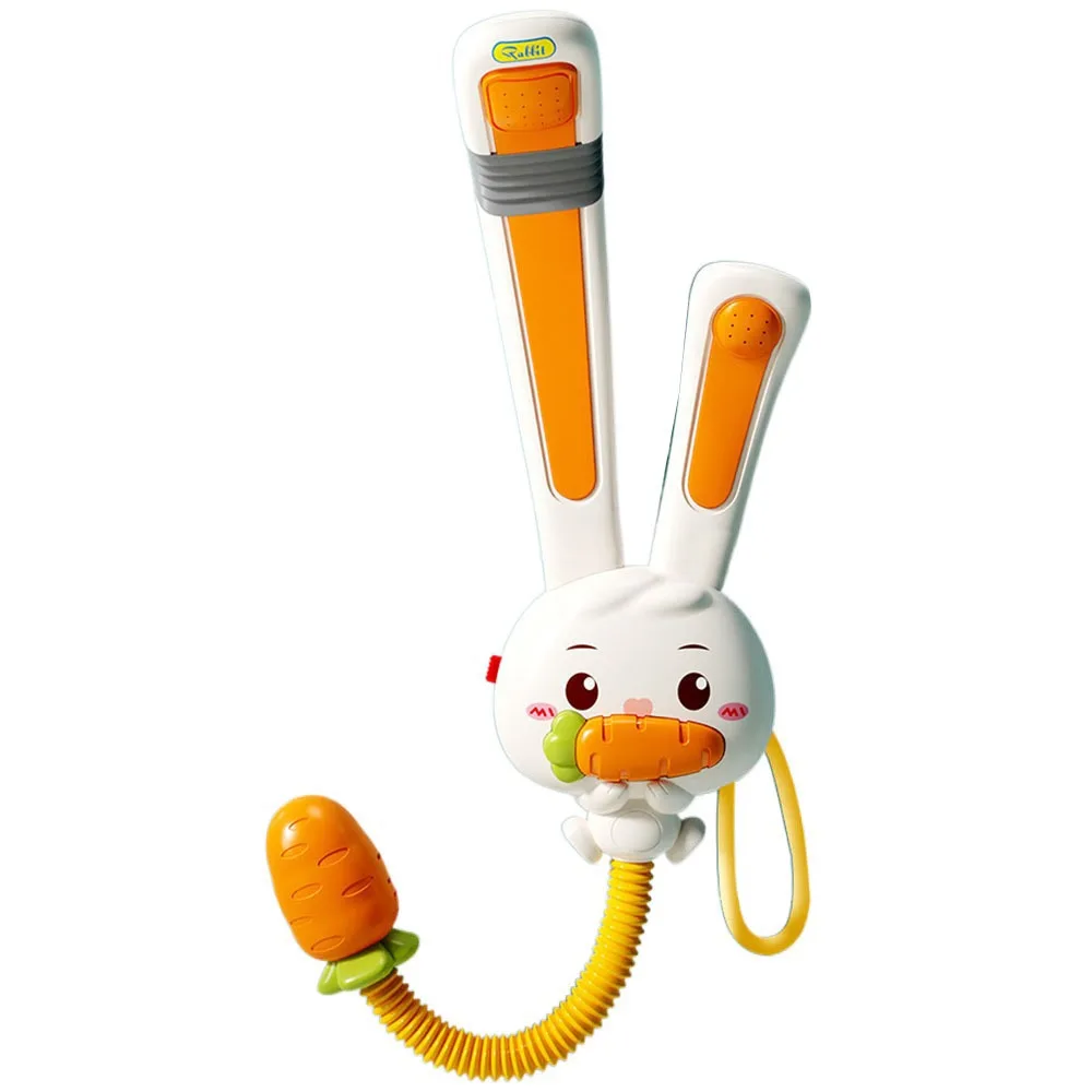 

Removable Children's Rabbit Shower Toy with Shower Heads 3 Spray Modes Baby Electric Water Spray Toy Retractable Waterproof
