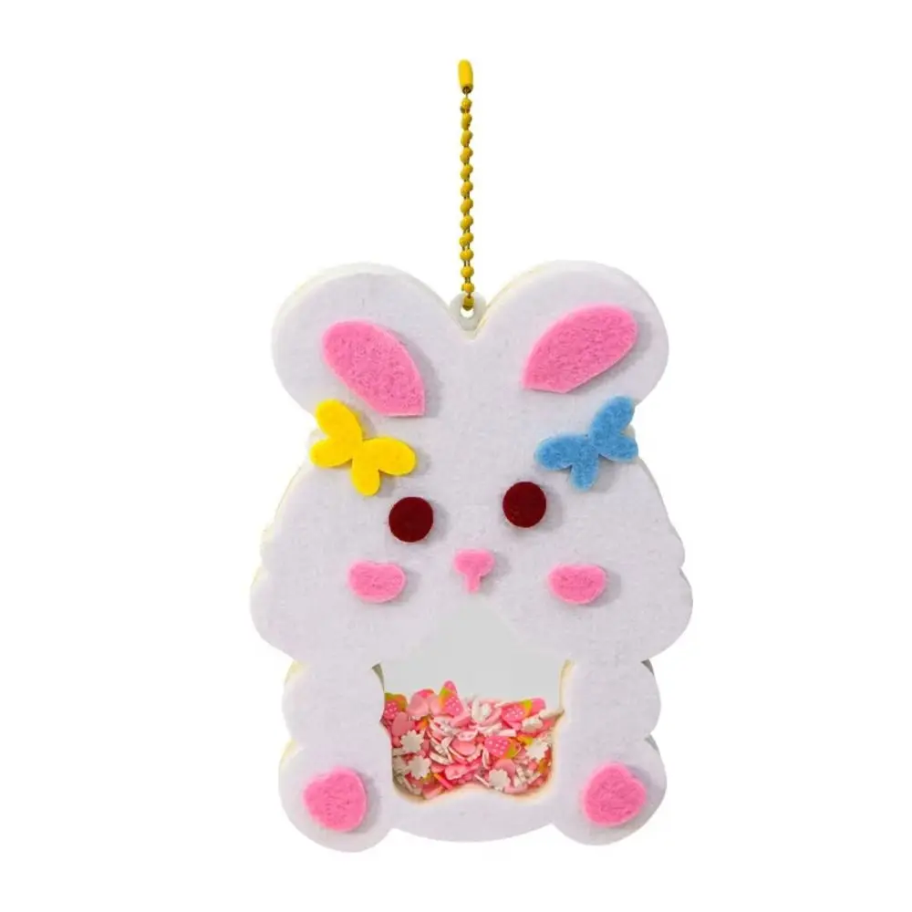 

Cute Cartoon DIY Shaker Pendant DIY Material Kits Easy to Paste Handmade Craft Kits Sequin Shaker Pendant Backpack Decoration