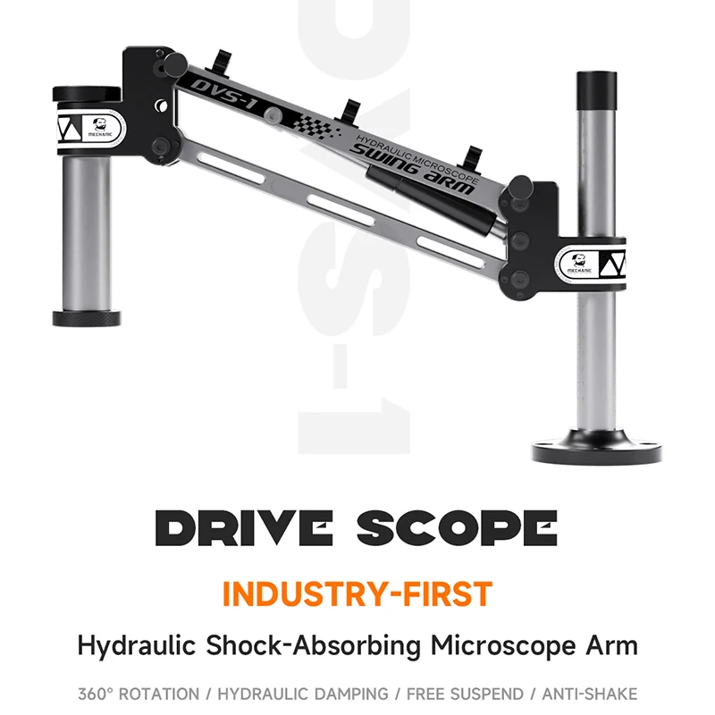 MECHANIC DVS-1 Hydraulic Shock-Absorbing Microscope Arm 360° Rotating for Mobile Phone Motherboard PCB Inspection Repair