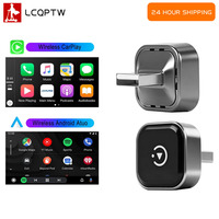Mini Wireless 2 in1 Carplay Adapter only For OEM Car Built in Wired-Carplay Android Auto USB Dongle New Auto Wireless Adapter