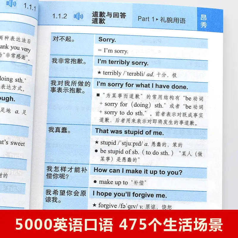 การเรียนภาษาอังกฤษ5000วลีภาษาอังกฤษและ5000หนังสือปากเปล่าภาษาอังกฤษสำหรับเด็กวิทยาลัยผู้ใหญ่ตำราภาษาอังกฤษปากทุกวัน