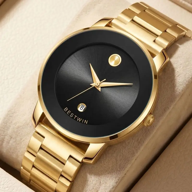 Ultra Thin Men's Quartz Watch Fashion Simple Light Luxury Male Wristwatch For Daily Wear Business Casual Outdoor Activities