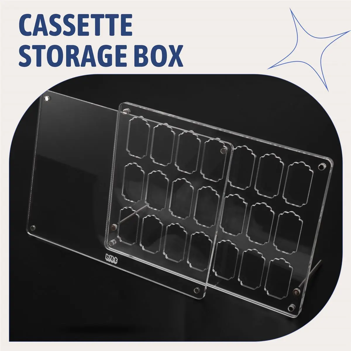 Transparent Game Case for -Card Protective Acrylic Storage Box Game