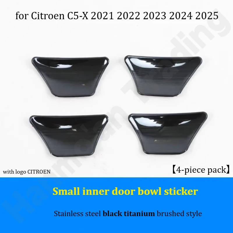 for Citroen C5-X 2021~2025 Car Interior Stickers/Center Console Gear Shift Frame/Window Lift Frame/Modified Accessories