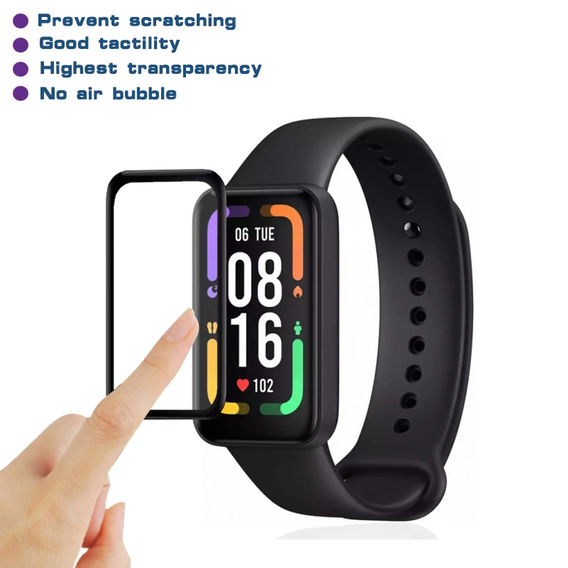 Ekran zegarka HD folie ochronne dla Xiaomi Redmi Band Pro ochrona przed zarysowaniem pełna osłona akcesoria Smartwatch (nie szkło)