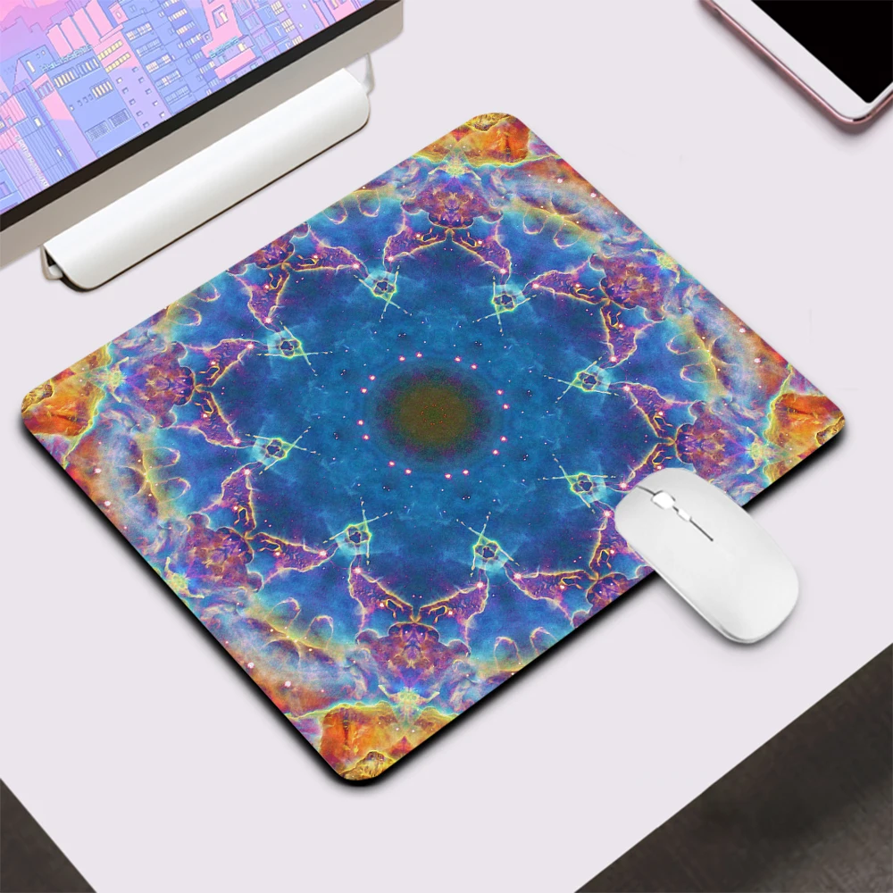 Beautiful Mandala Art Small Gaming Mouse Pad Computer Office Mousepad Keyboard Pad Desk Mat PC Gamer Mouse Mat Laptop Mausepad