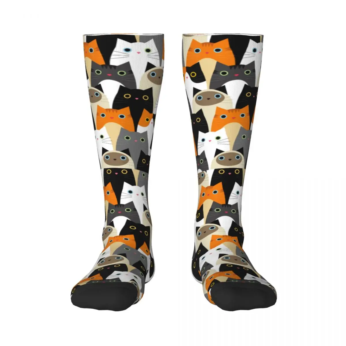 

Повседневные чулки с милыми кошками и принтом до колена, длинные носки