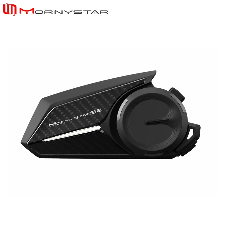 Mornystar S8 Intercom Bluetooth voor motorhelm Headset FM Muziek delen Helmcommunicator Tot 6-rijder