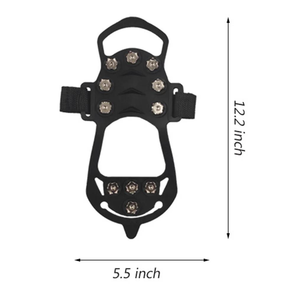 1 Pair Ice Gripper Shoe Traction Non-Slip Crampons For Boots Sneakers Hiking Climbing Outdoor Snowfield Crampon Spikes