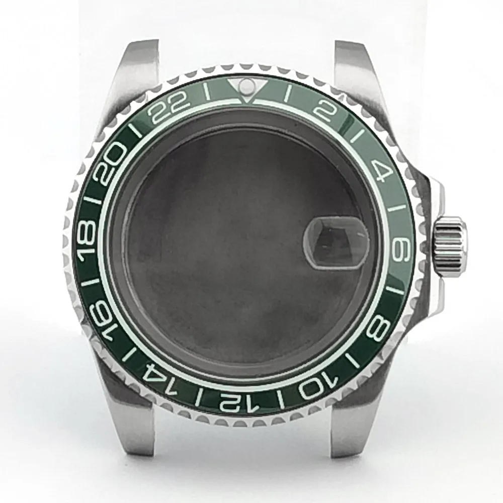 40,5 mm GMT Mechanisches Uhrengehäuse Passend für NH34 Uhrwerk Saphirglas Edelstahl Uhrenbox Uhrenteile Zubehör – Detail 3
