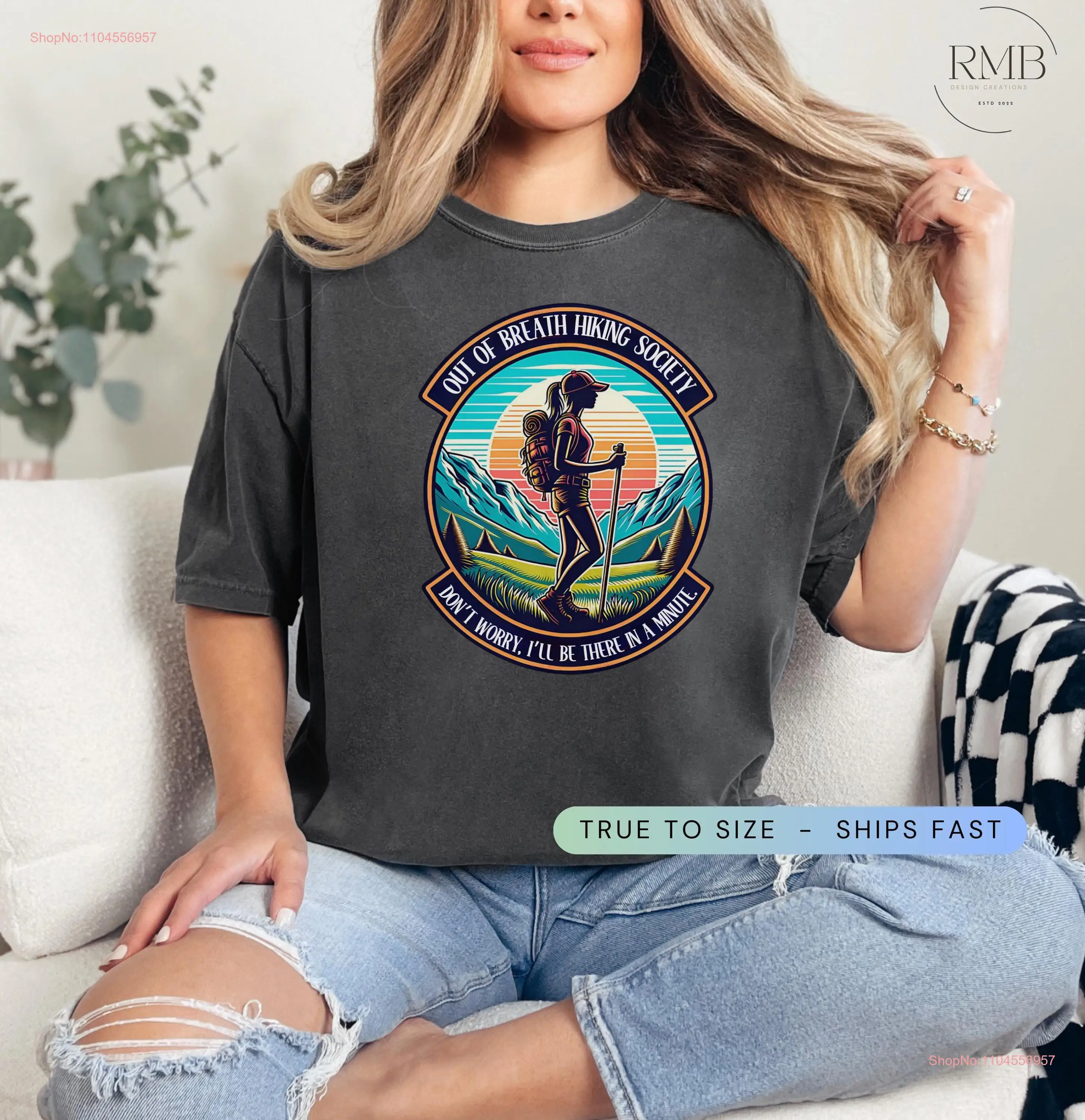 Hikings for Hikers Nature T Shirt Hiking Camping Outdoors Enthusiast Out of Breath Society Shir long or short sleeves