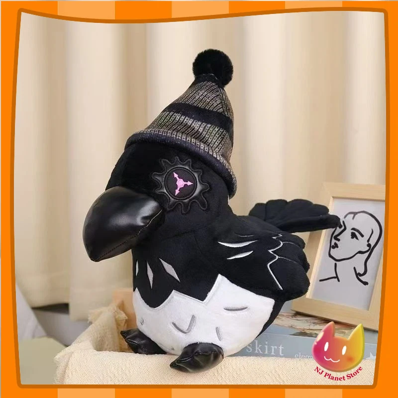 

30cm Murder Drones UZI CROW Plush Toys Soft Stuffed Animal Crow Killer Uzi Raven Pillow Dolls For Kid Birthday Christmas Gi