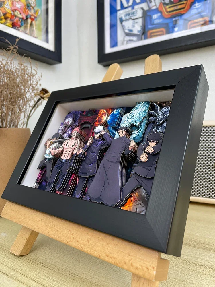 

Anime Jujutsu Kaisen Satoru Gojo Ryomen Sukuna Cosplay Cartoon Stereograph Photo Frame Decorative Picture Ornament Xmas Gift