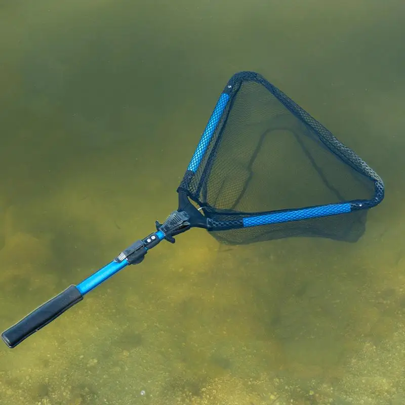 

Foldable Fishing Net Catch And Release Net Aluminum Alloy Pole Handle Fishing Net Fishing Tool For Saltwater And Freshwater