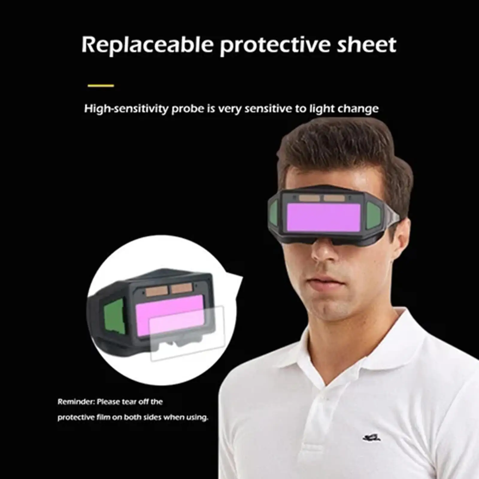 Professional Auto Escurecimento Welding Goggles, Weld Goggles para TIG MIG MMA, Multifunction Utility Tool