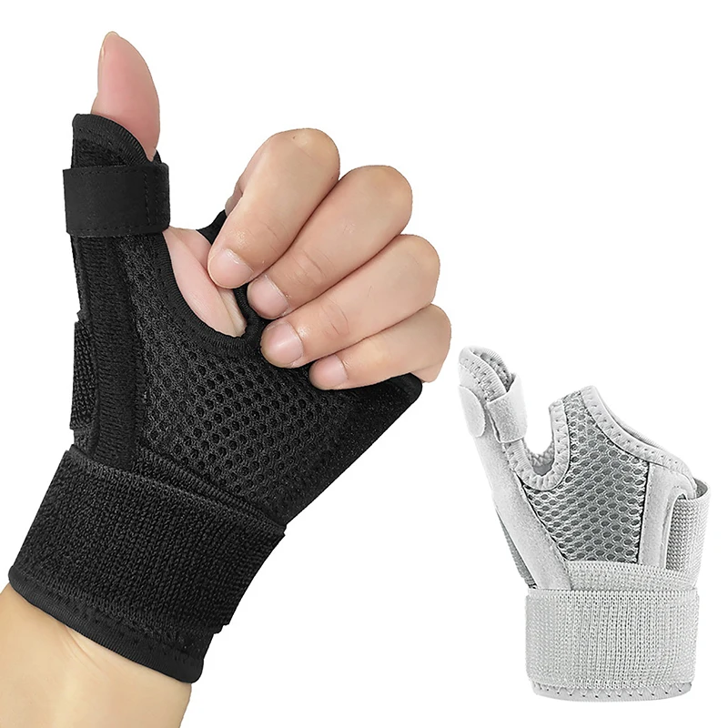 1PC ปรับการบีบอัด Thumb คงที่สายรัดข้อมือทางการแพทย์กีฬาข้อมือ Thumbs มือข้ออักเสบ Splint สนับสนุนป้องกัน