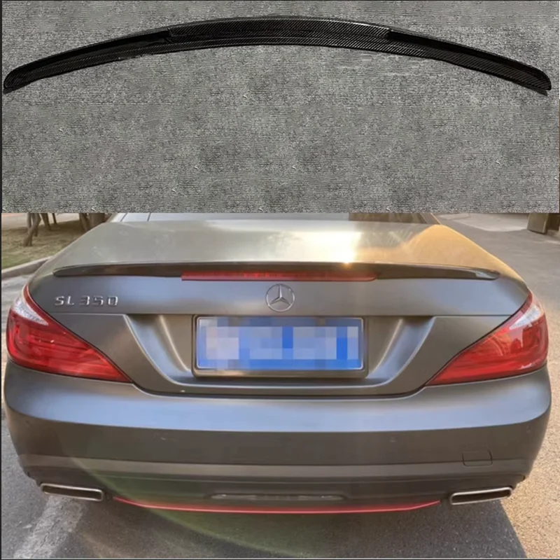 For Mercedes SL class R231 SL300 SL500 SL63 SL65 2013-2022 Carbon fiber Car Styling Luggage compartment lid spoiler