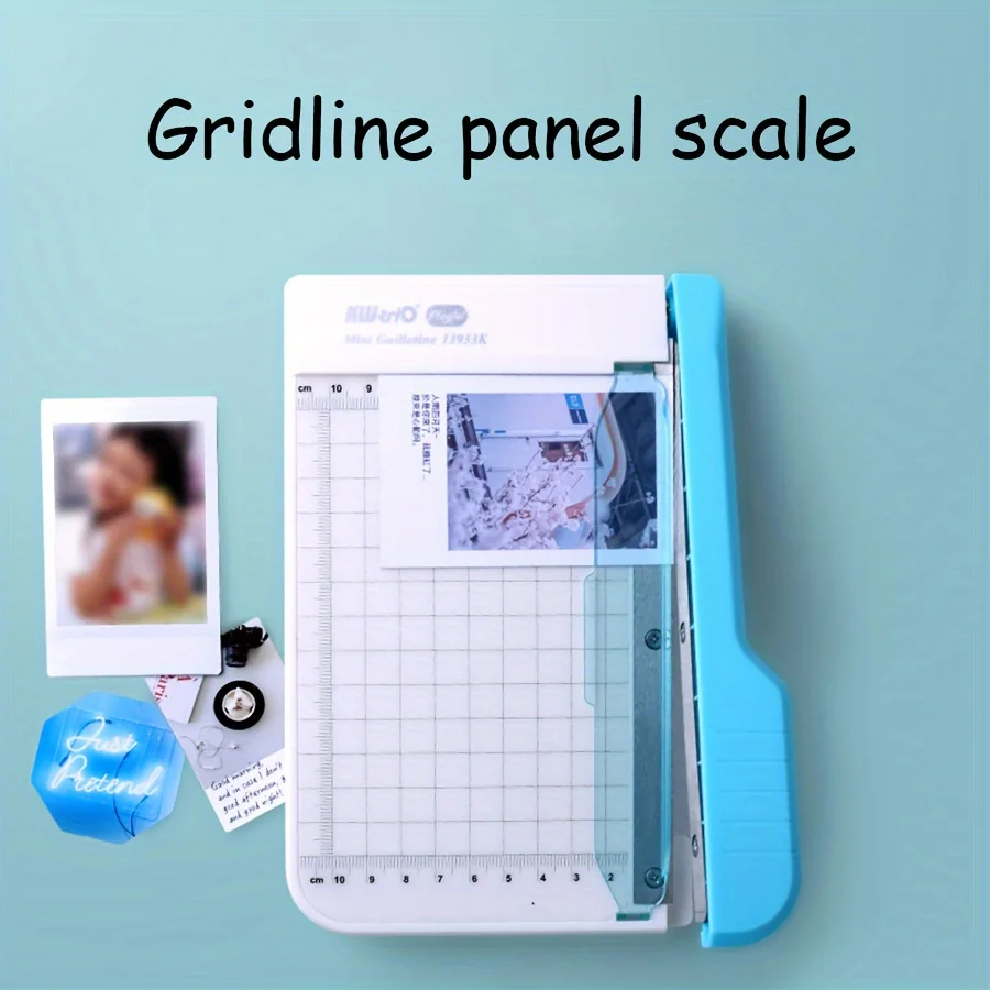 Paper Cutter Paper Trimmer 4x6 Inch Portable Photo Paper Guillotine Built-In Ruler Office Stationery Cutting Portable Machine