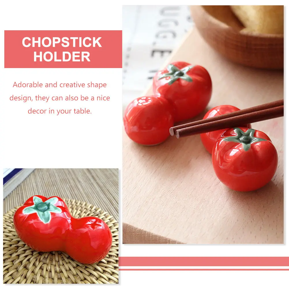 3Pcs Ceramic Chopstick Rest Creative Cutlery Support Elegant Dining Accessory Home Decor Chopstick Holder Spoon Rest