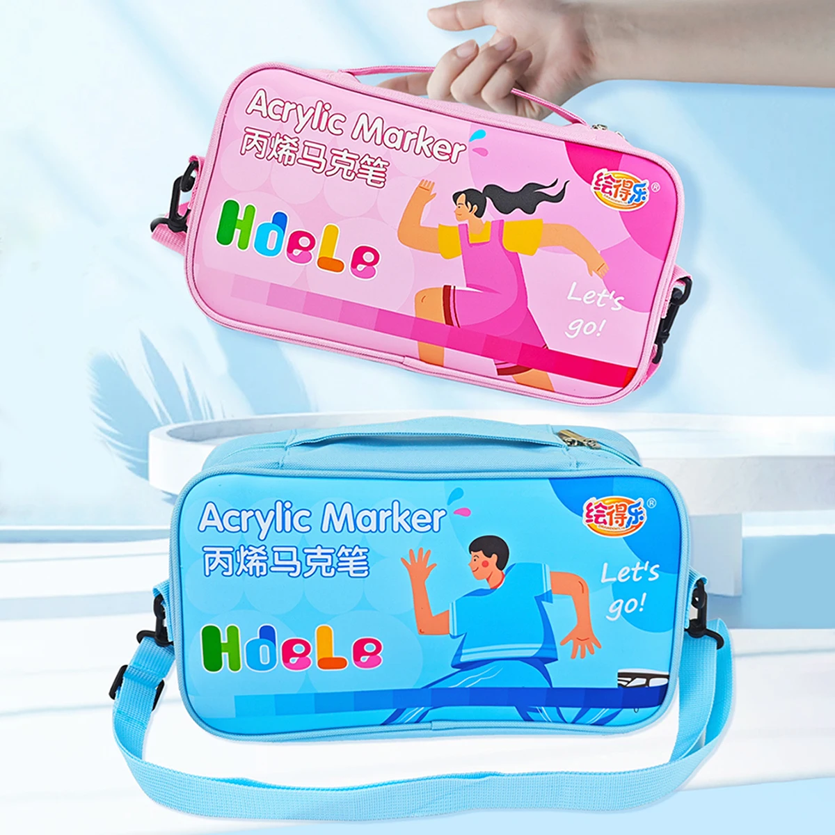 

72/120pcs/box acrylic marker pen set, watercolor pen with creative soft nib design, school fine art graffiti drawing essentials