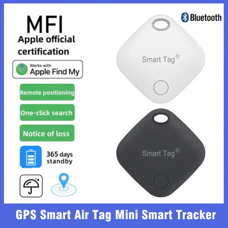 

GPS Smart Air Tag мини смарт-трекер Bluetooth смарт-тег детский поиск домашних животных автомобиль трекер потери для системы Apple IOS найти мое приложение