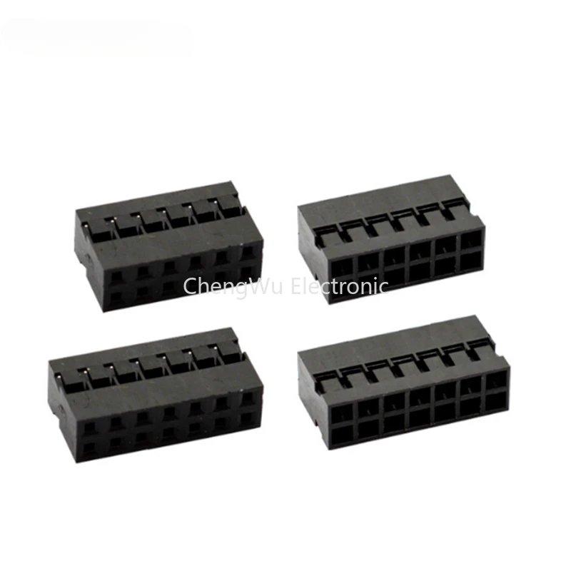 10pcs Dupont 2.0 Two Row Pitch 2.0mm Dupont Head  2x2P/3P/4P/5P/6P/7P/8P Dupont Plastic Shell, Spacing 2MM Dupont Head