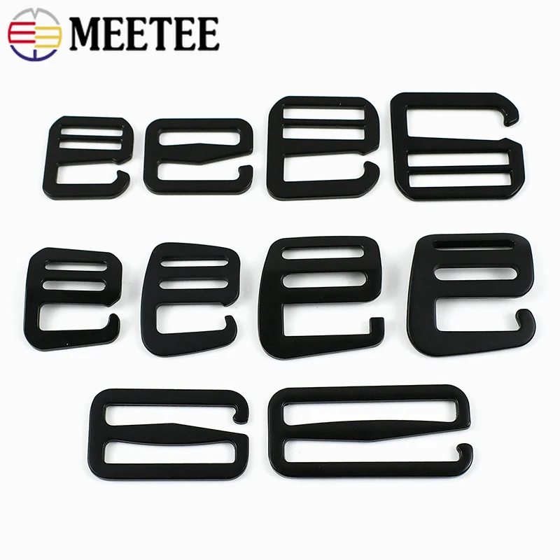 

5/10Pcs Black Metal G Hook Buckles Tri-Glide Hooks Clasp Bags Strap Adjuster Buckle DIY Backpack Replacement Hardware Accessorie