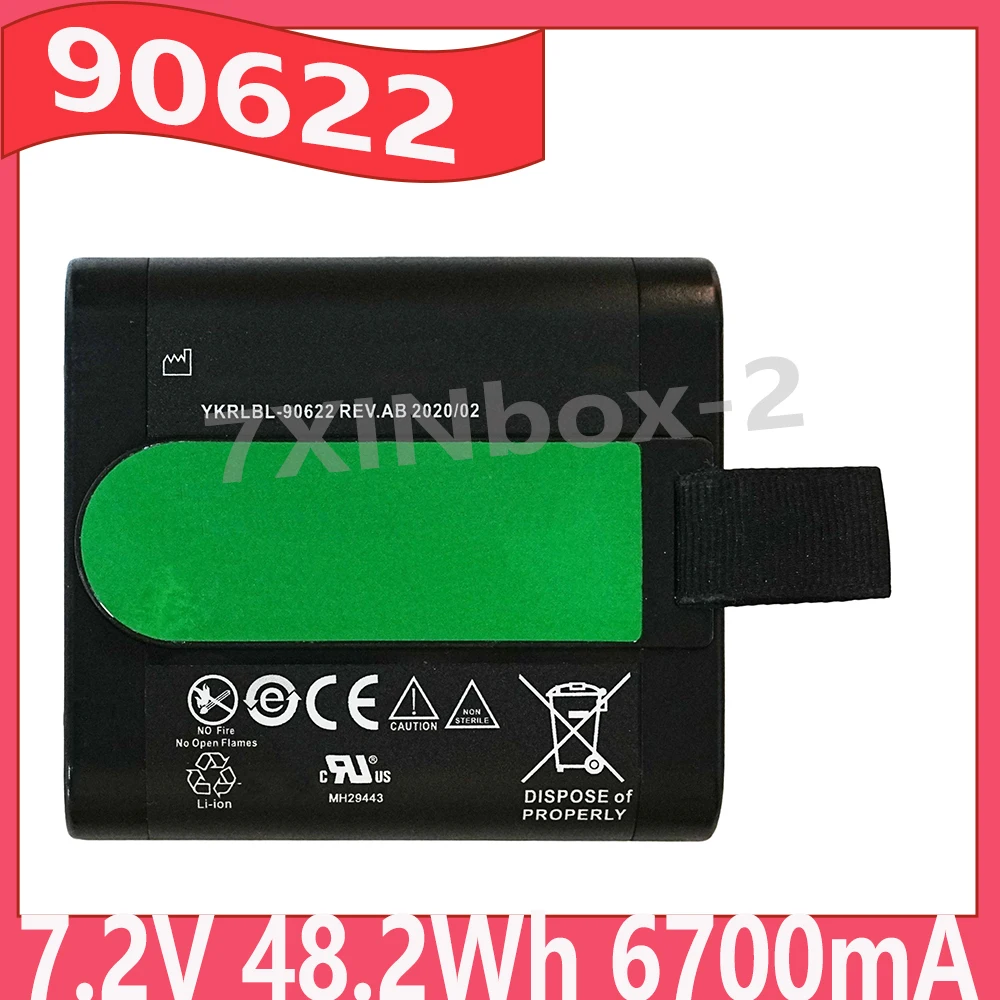 REF 90622 7.2V 48.2Wh 6700mA Replacement Battery For Integra Duo LED Surgical Headlight System