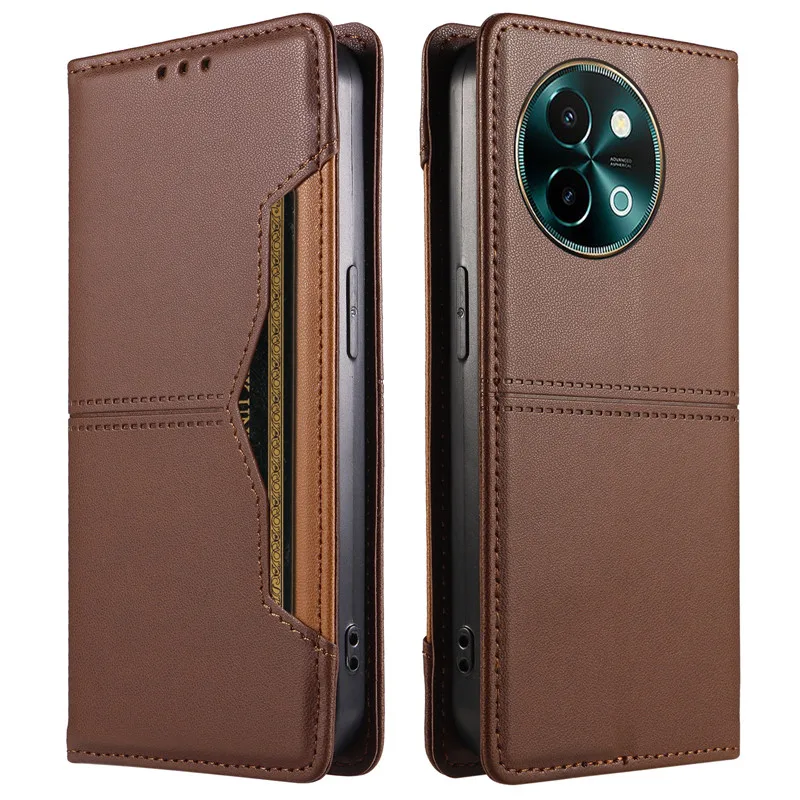 Fundas Magnetic Wallet Case Fo - Vivo Y28 评论和价格