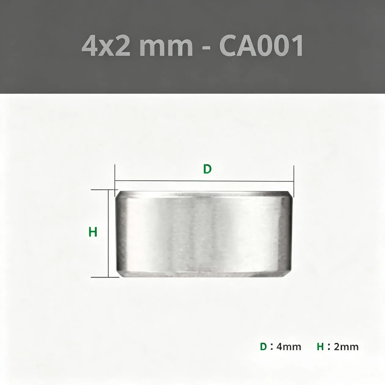 20PCS Bambulab 3D Printed Model Standard Part Circular Magnet 4x2mm Diameter Neodymium Magnet for DIY Projects