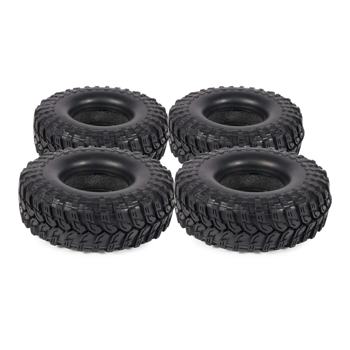 4 pezzi 115mm pneumatici cingolati per terreni rocciosi con inserti in schiuma per 1/10 RC Rigs Car TRX4 Bronco SCX10 III D90 TF2 EX86100 Gamde GS02F