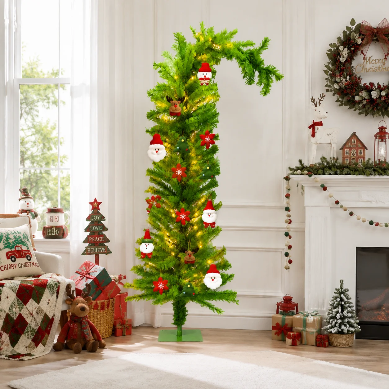 ต้นคริสต์มาสเทียม PVC ทรงโค้ง  - Home Decor Lighting Tree บทวิจารณ์และราคา