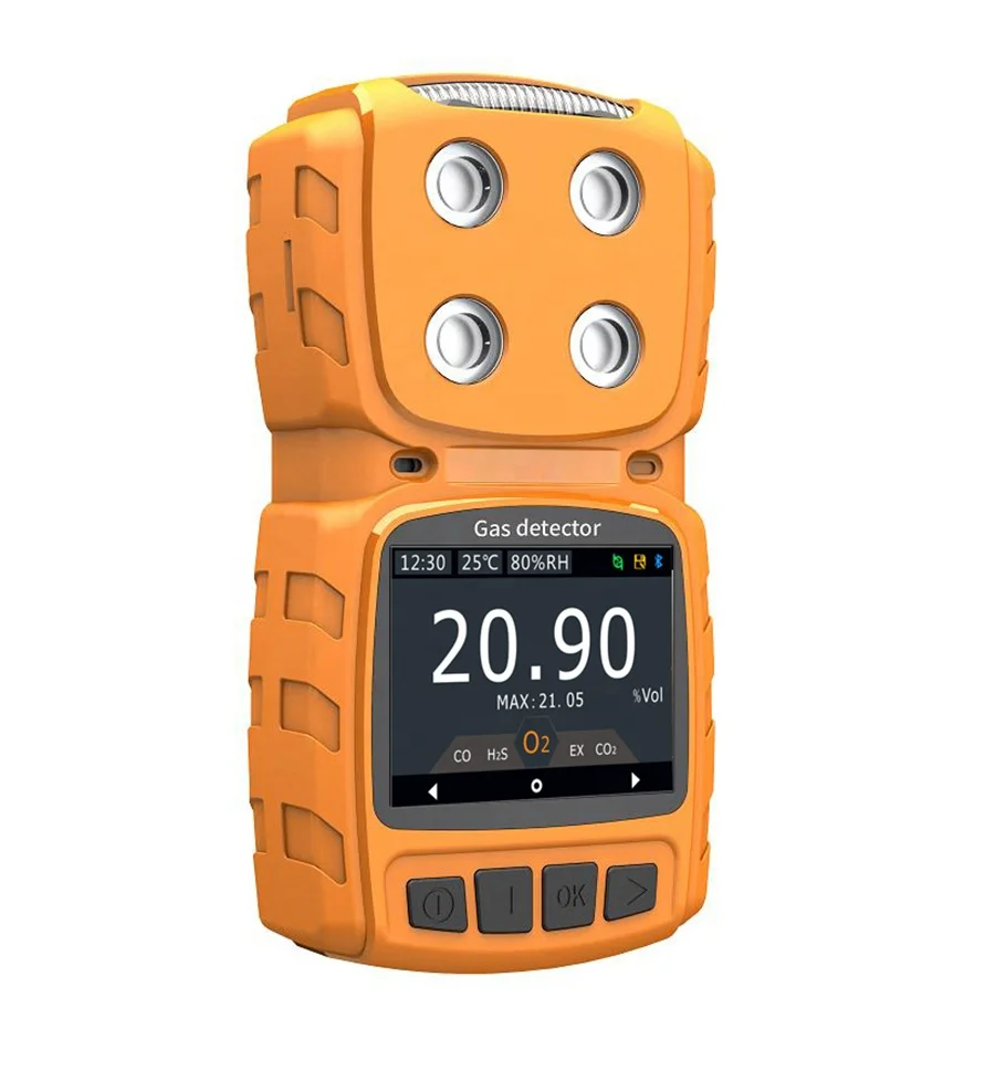 MS104K Well known brand 2 gas CO2(IR) O2  Portable Multi detector