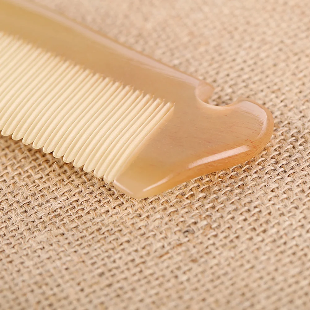 

Natural Sheep Horn Comb Exquisite Craftsmanship Anti-Static Hair Brush Prevent Hair Loss Promote Blood Circulation